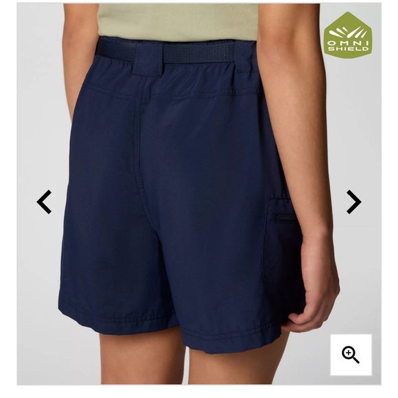 Columbia Blue Cargo Shorts with Elastic Waistband - Picture 7 of 12